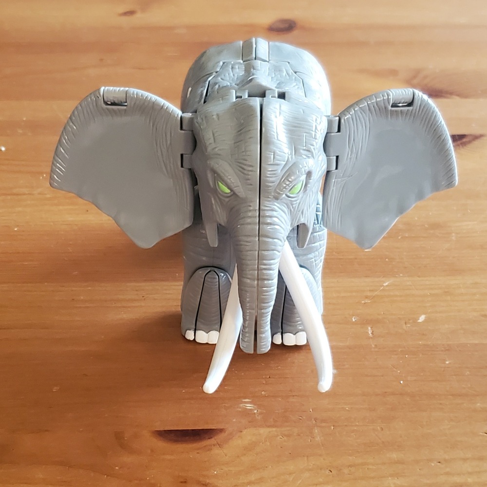 Hasbro Transformers Beast Wars MAGNABOSS IRONHIDE Elephant 1997 w/Tusks Complete - Picture 3 of 9
